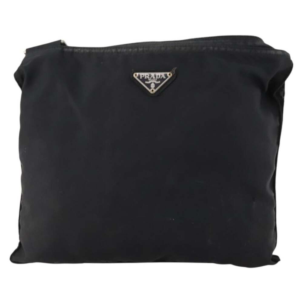 Prada Nylon Shoulder Bag Black